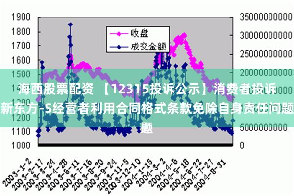 海西股票配资 【12315投诉公示】消费者投诉新东方-S经营者利用合同格式条款免除自身责任问题